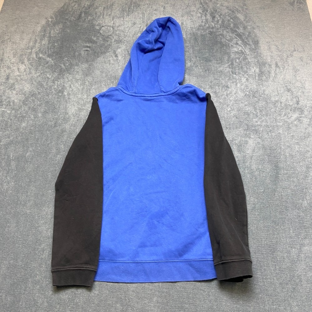 Nike Hoodie Boys XL Blue Black Spellout Logo Pullover Long Sleeve Sportswear - Picture 6 of 8